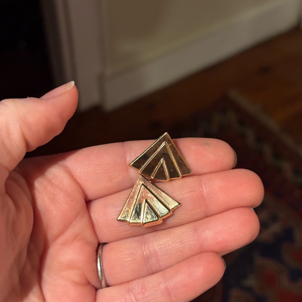 Vintage Retro 14k Gold Earrings